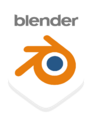 Item-Blender blender community badge white.png