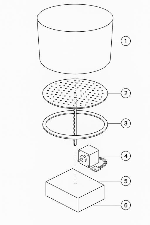 Item-POGL Dance e metre ItemPOGL Dance e metre Vue eclatee dun dispositif electronique.png